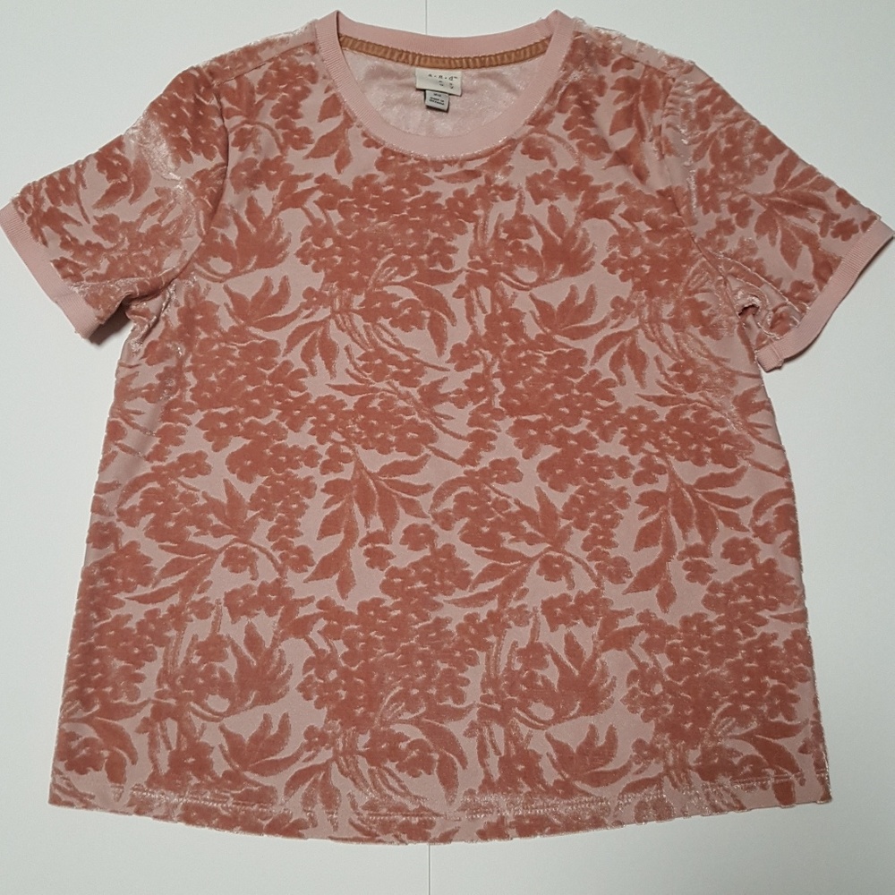 A New Day Velvet Floral T